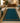 Teal Border Wool Carpet