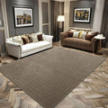 Beige Geometric Luxury Handmade Wool Carpet