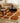 Terracotta Pebble Wool Rug – Modern Abstract Design