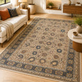 Mogul Camel Persian Silk Carpet & Rug