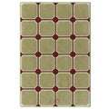 Regal Grid Wool Rug – Classic Geometric Hand-Tufted Carpet