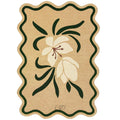 Blossom Waves Wool Rug – Floral Hand-Tufted Designer Carpet