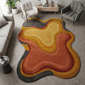 Handmade Wool Rug – Sunset Abstract Design