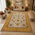 Imperial Golden Bloom Persian Carpet