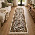 Royal Ivory Heritage Floral Runner Rug