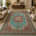Regal Turquoise Persian Carpet
