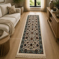 Royal Ivory Floral Persian Runner Carpet & Rug