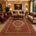 Royal Crimson Garden Persian Rug