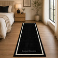 Midnight Edge Wool Runner Rug
