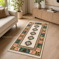 Ivory Heritage Geometric Runner Rug