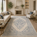 Aurelia Hand-Tufted Ornate Border Wool Rug
