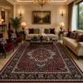 Royal Burgundy Medallion Persian Rug