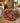Floral Bloom Brown Round Tufted Rug