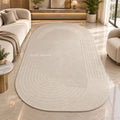 Ivory Archline Luxury Textured Wool Rug