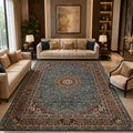 Azure Heritage Medallion Rug