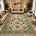 Imperial Turquoise Floral Persian Rug