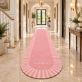 Blush Radiance Striped Wool Runner Rug
