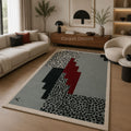 Crimson Axis Hand Tufted Wool Rug