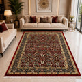 Royal Crimson Persian Machine Made Wool Carpet & Rug