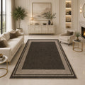 Ashford Bordered Hand-Tufted Wool Rug