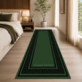 Emerald Royale Greek Key Runner Rug