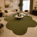 Imperial Olive Wave Wool Carpet
