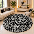 Noir Royale Hand Tufted Wool Round Rug