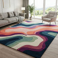 Handmade Modern Abstract Wool Rug – Multicolor Artistic Design