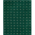 Emerald Grid Wool Rug – Hand-Tufted Modern Checkered Carpet