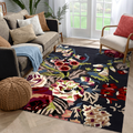 Handmade Tufted Pure Woolen Thick Geometrical Carpet