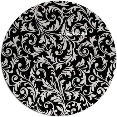 Noir Royale Hand Tufted Wool Round Rug