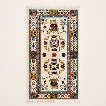 Royal Garden Ivory Persian Runner Rug