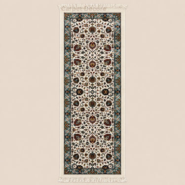 Royal Ivory Floral Persian Runner Carpet & Rug