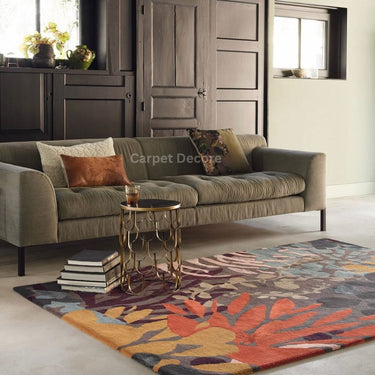 Midnight Oasis Hand Tufted Wool Rug