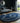 Handmade Wool Rug – Navy Blue Modern Wave Design