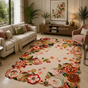 Enchanted Blossom Hand Tufted Wool Rug