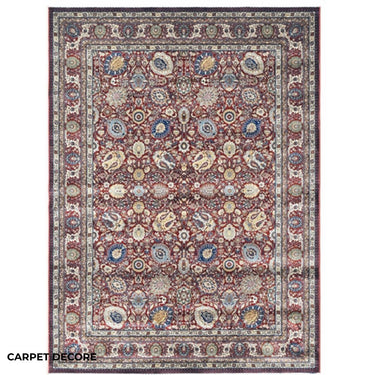 Mogul Red Persian Silk Carpet & Rug