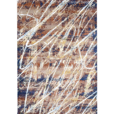 Imperial Rust & Navy Abstract Carpet