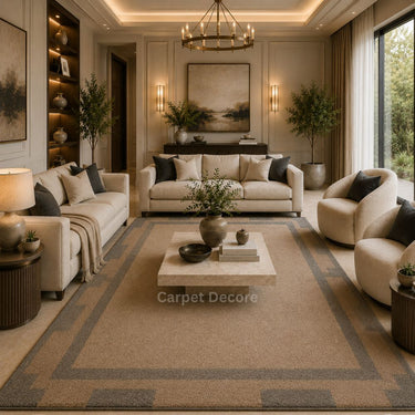 Stonehaven Hand-Tufted Border Wool Rug