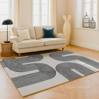 Monochrome Flow Hand Tufted Wool Rug