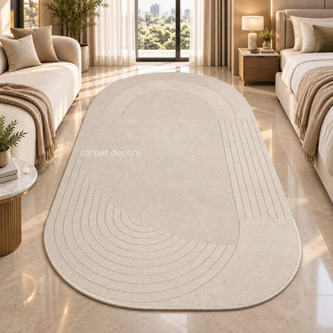 Ivory Archline Luxury Textured Wool Rug