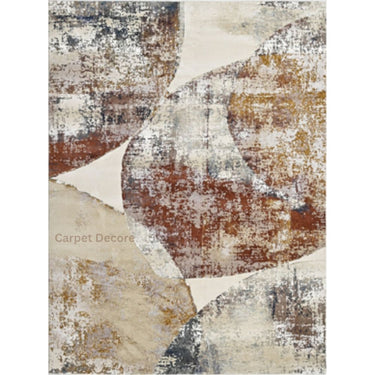 Abstract Earth Tones Designer Carpet