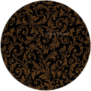 Regal Noir Hand Tufted Wool Round Rug