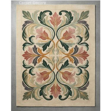 Blush Botanica Hand Tufted Wool Rug