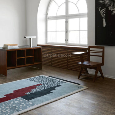 Crimson Axis Hand Tufted Wool Rug