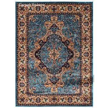 Royal Azure Medallion Persian Carpet