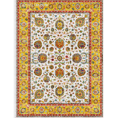 Imperial Golden Bloom Persian Carpet