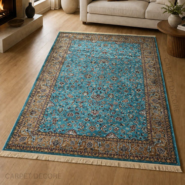 Carpet Décor Turquoise Blossom Heritage Carpet
