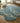 Handcrafted Wool Rug – Teal Waveform Design