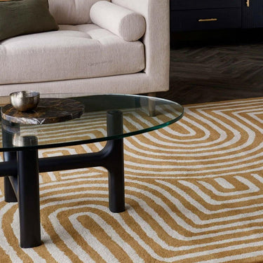 Elegant Modern Geometric Hand Tufted Wool Carpet